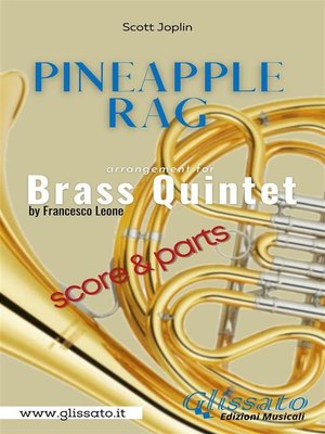 cover image of Pineapple Rag-- Brass Quintet (parts & score)